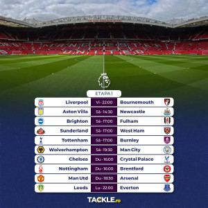 Etapa 1 din Premier League - Program